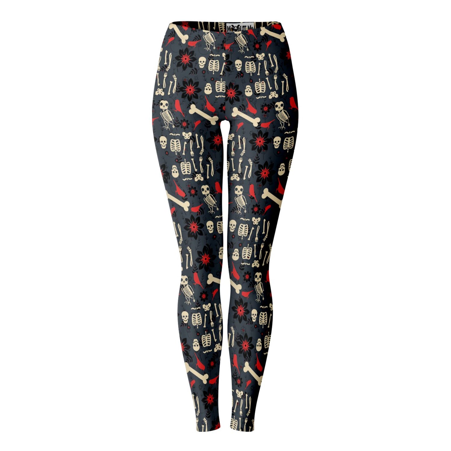 Flowers, Birds & Bones Leggings