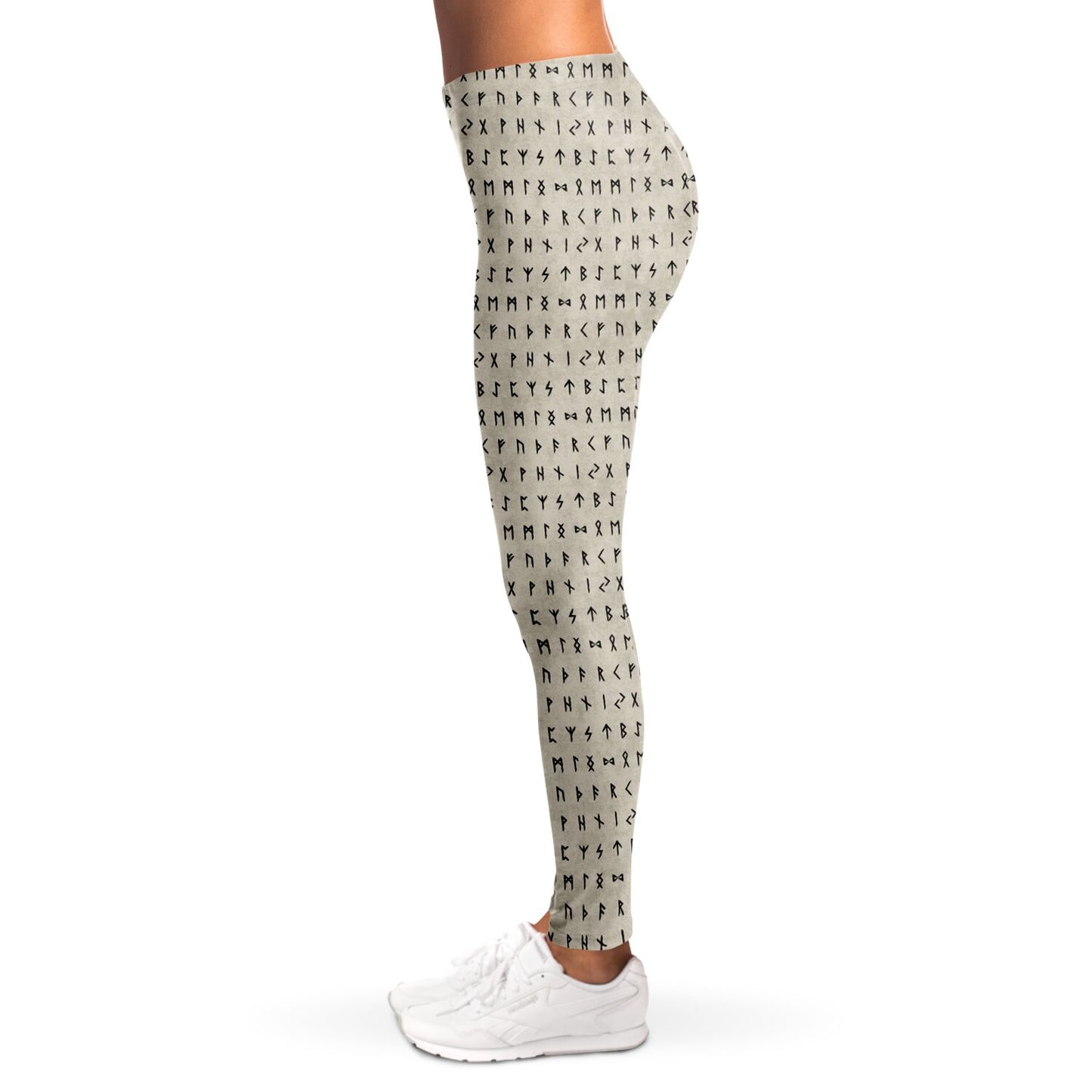 Norse Runes Leggings - BONE