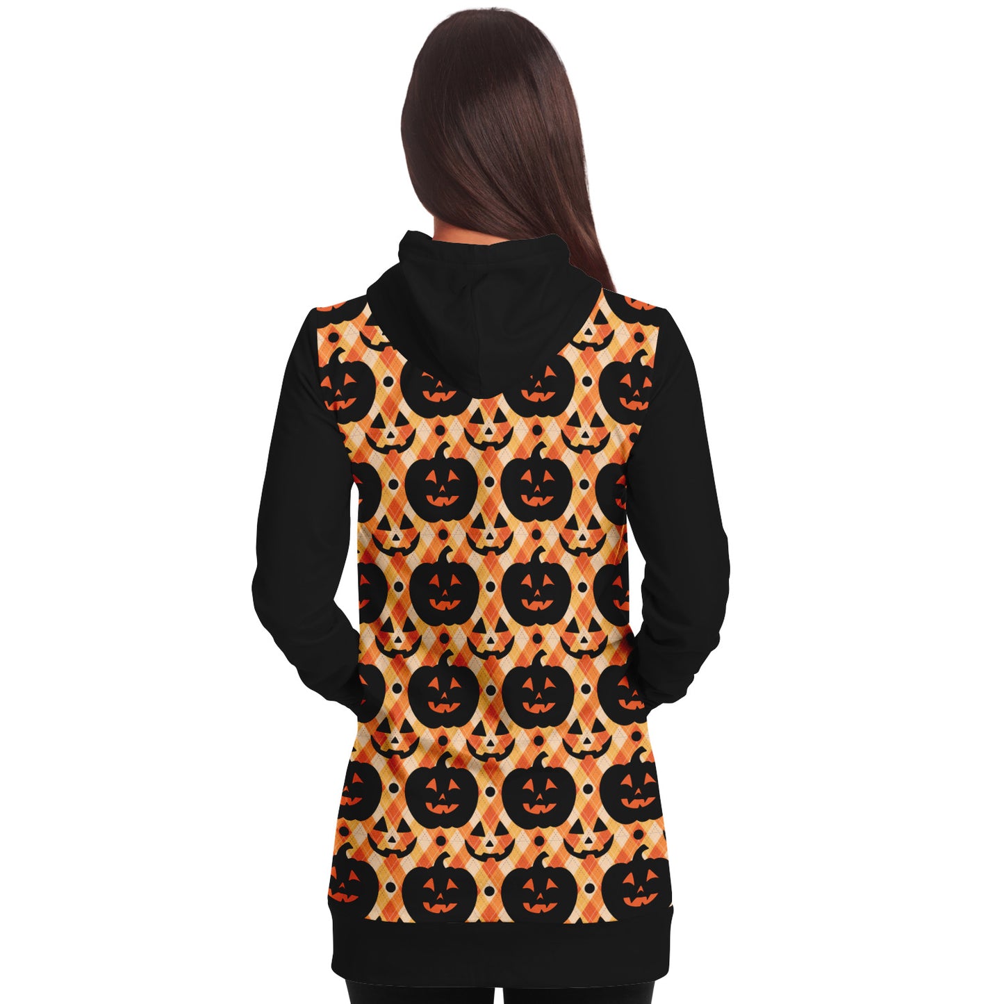 Retro Jack-O-Lantern Long Hoodie