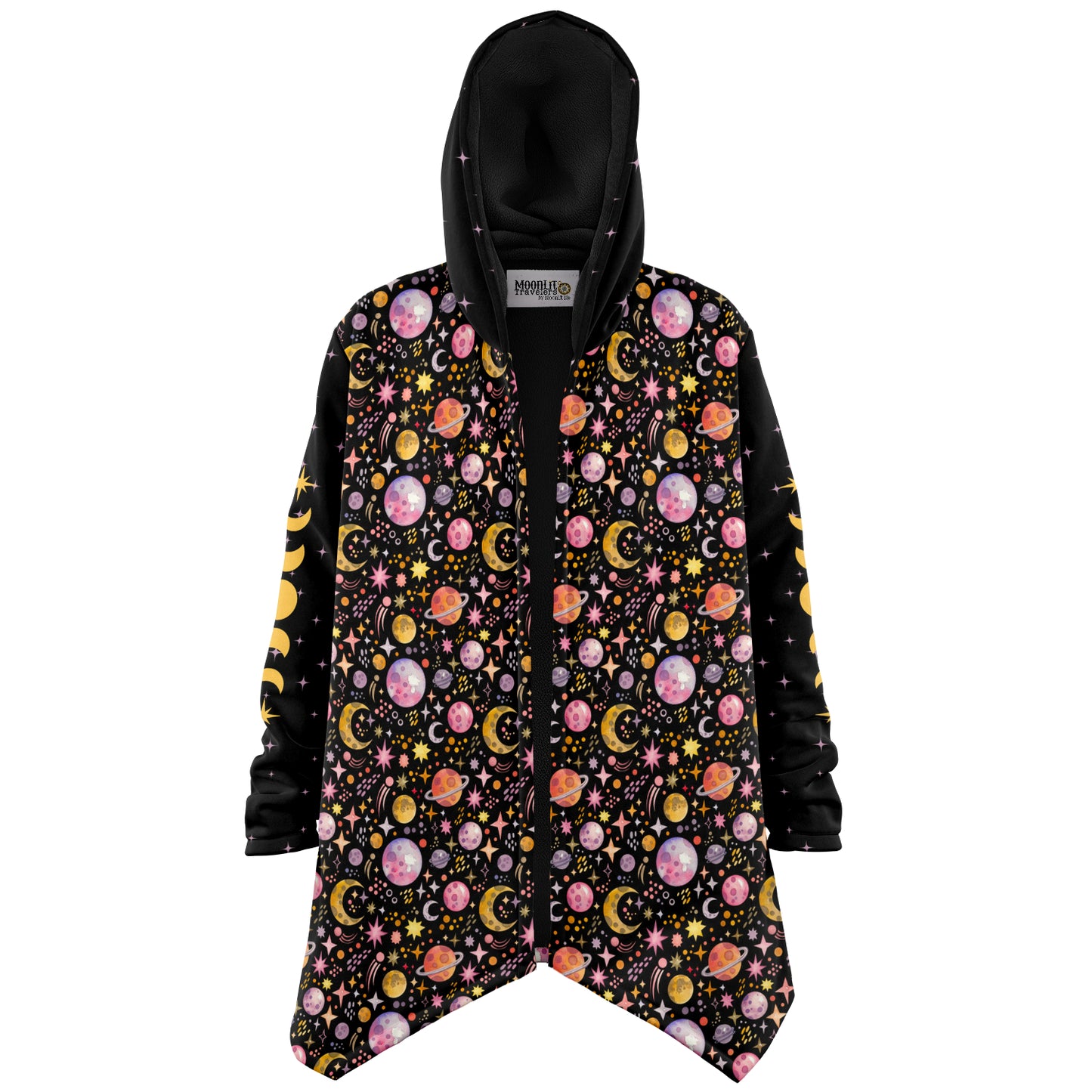 Hooded Fleece Cloak - COSMIC VIBES
