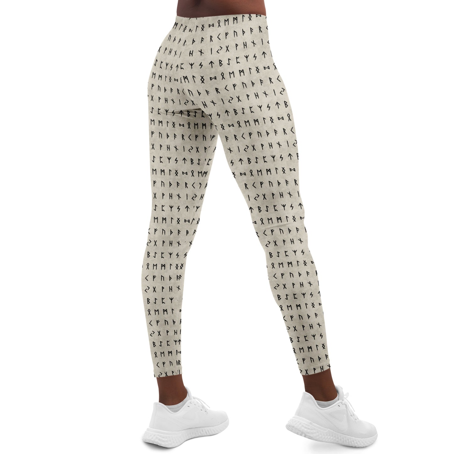 Norse Runes Leggings - BONE