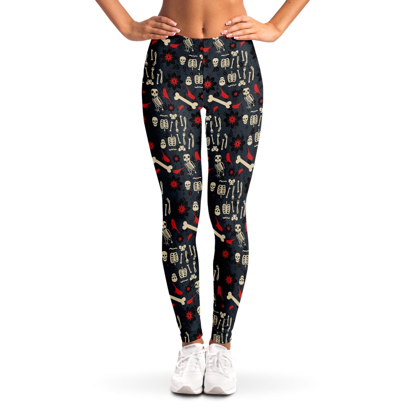 Flowers, Birds & Bones Leggings
