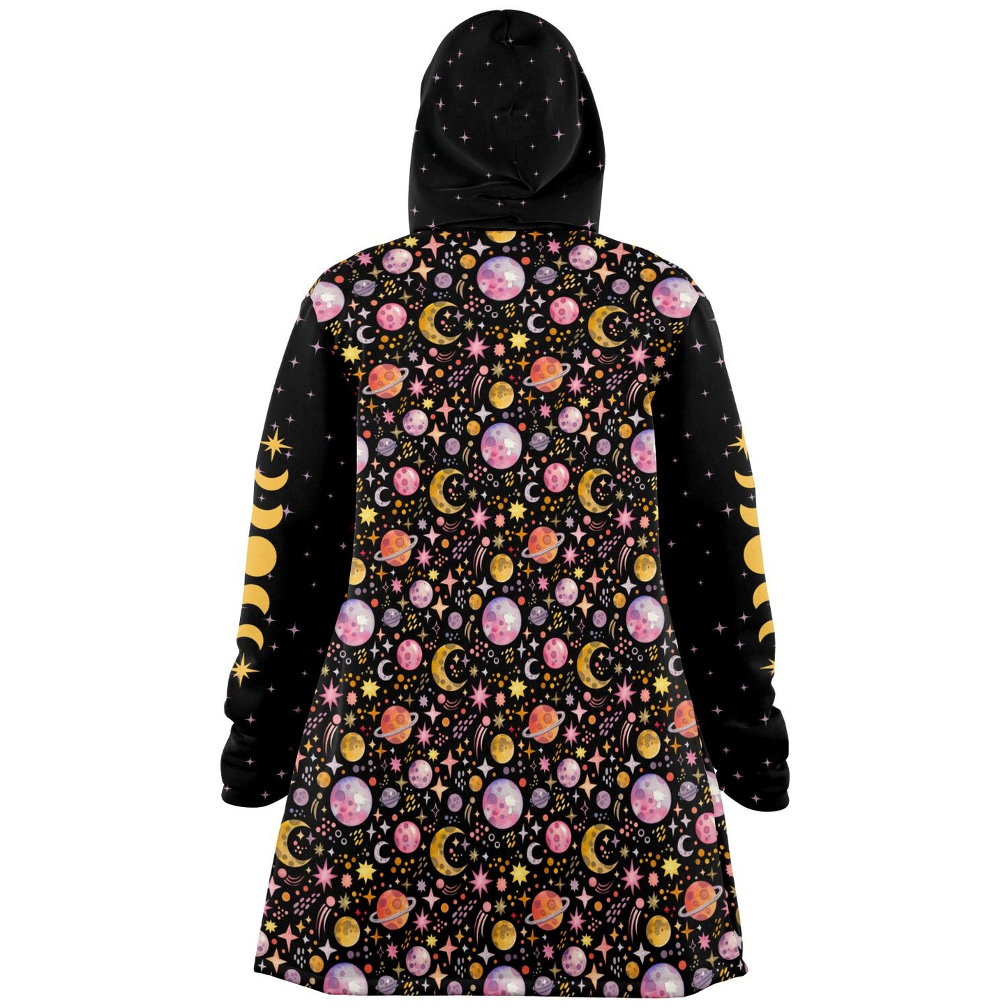 Hooded Fleece Cloak - COSMIC VIBES