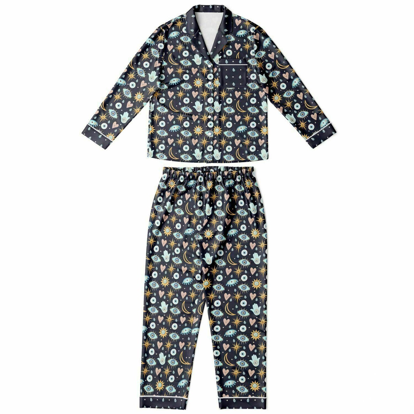Enchanted Eye Satin Pajamas