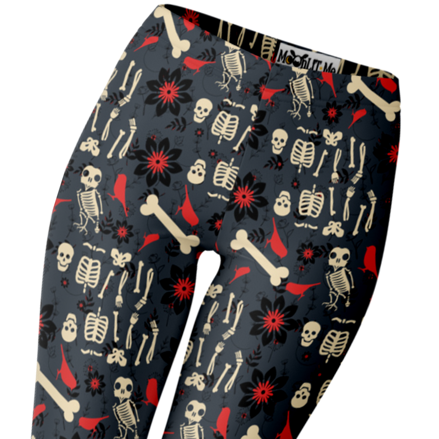 Flowers, Birds & Bones Leggings