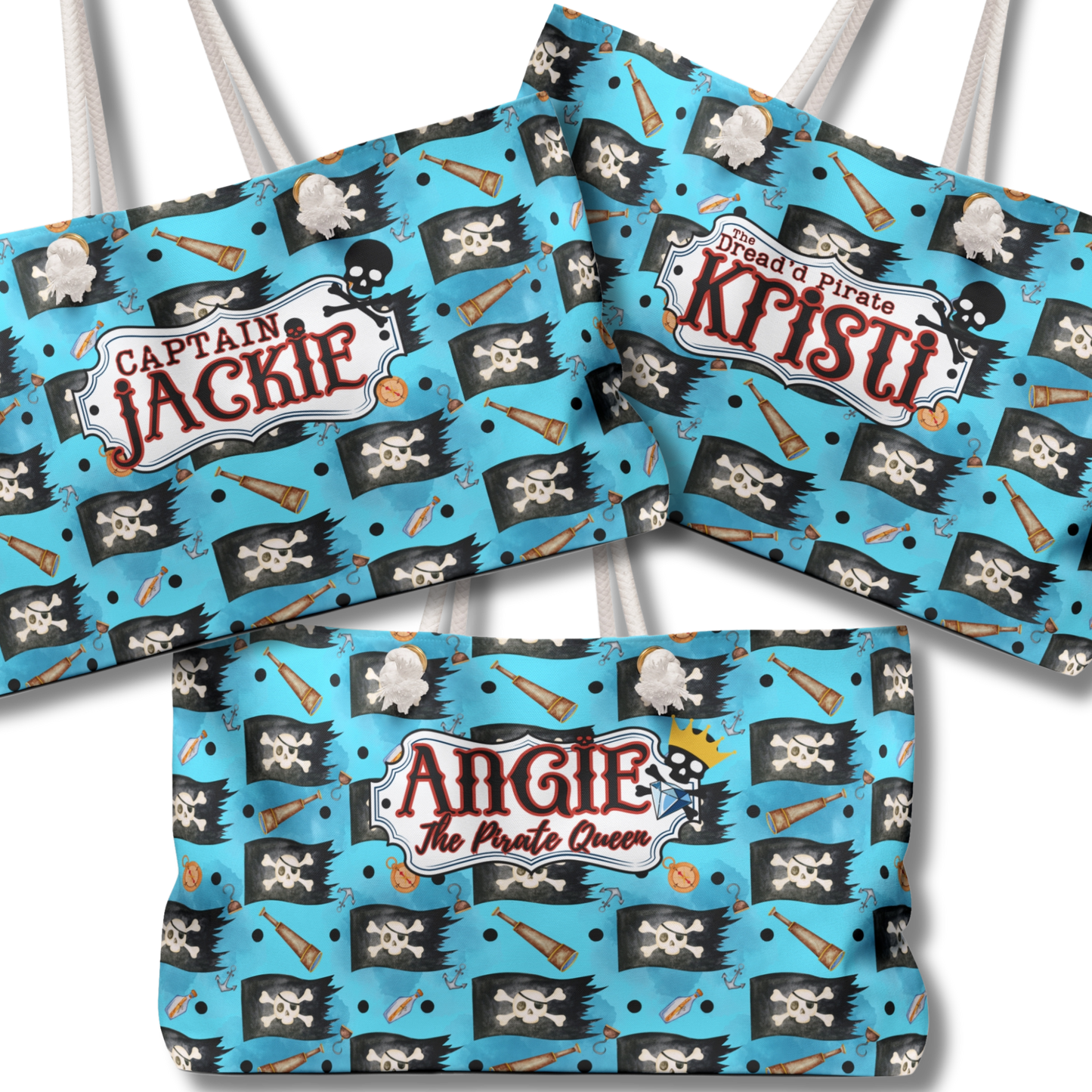Pirate Vibes Personalized Weekender Bag
