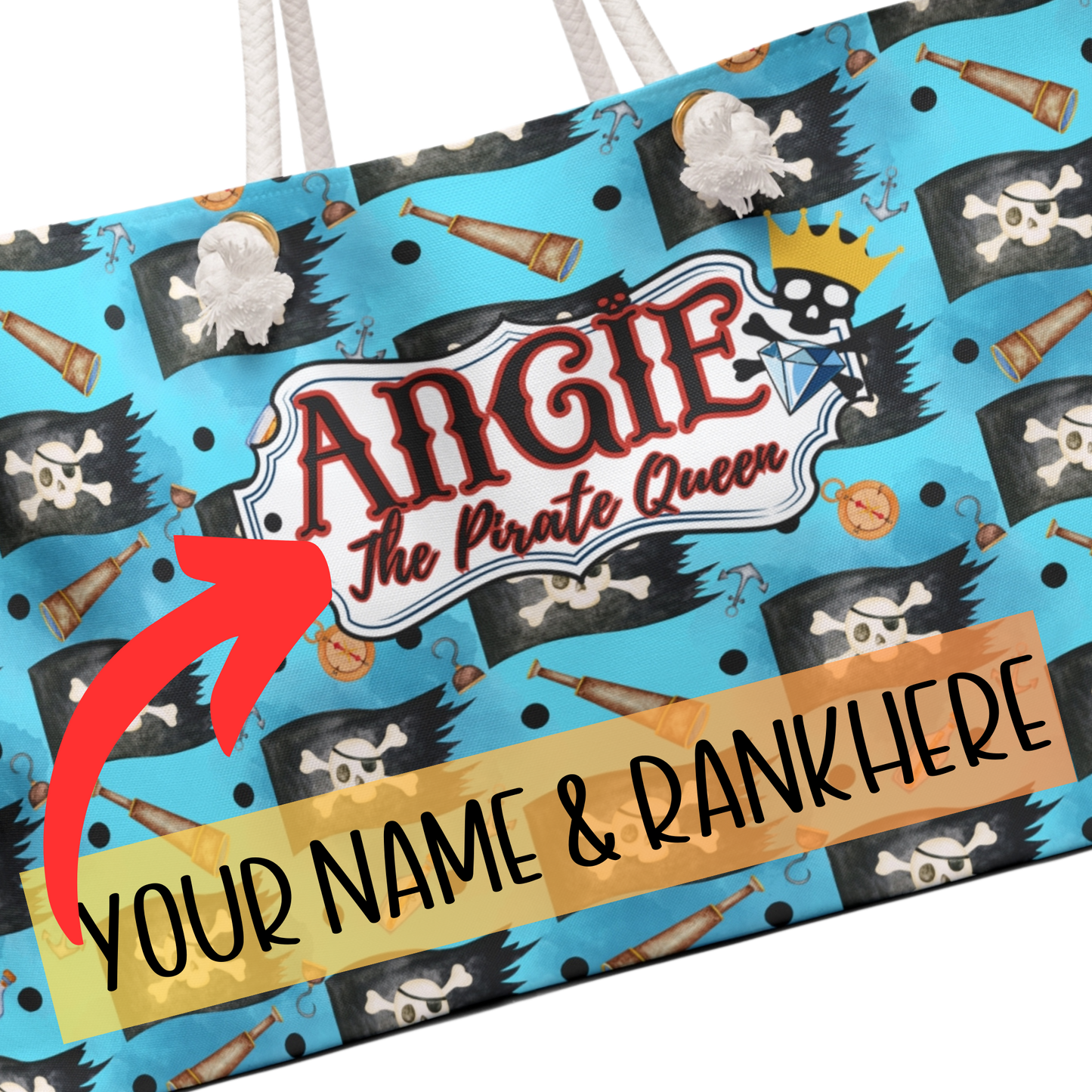 Pirate Vibes Personalized Weekender Bag