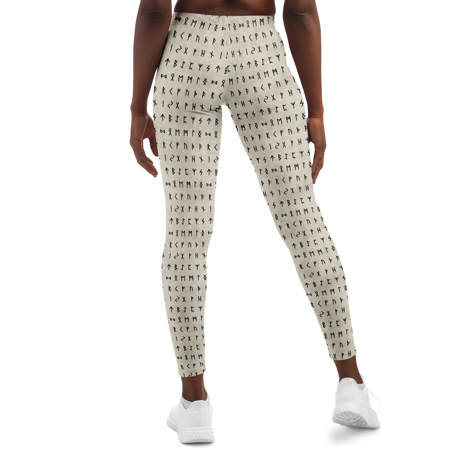 Norse Runes Leggings - BONE