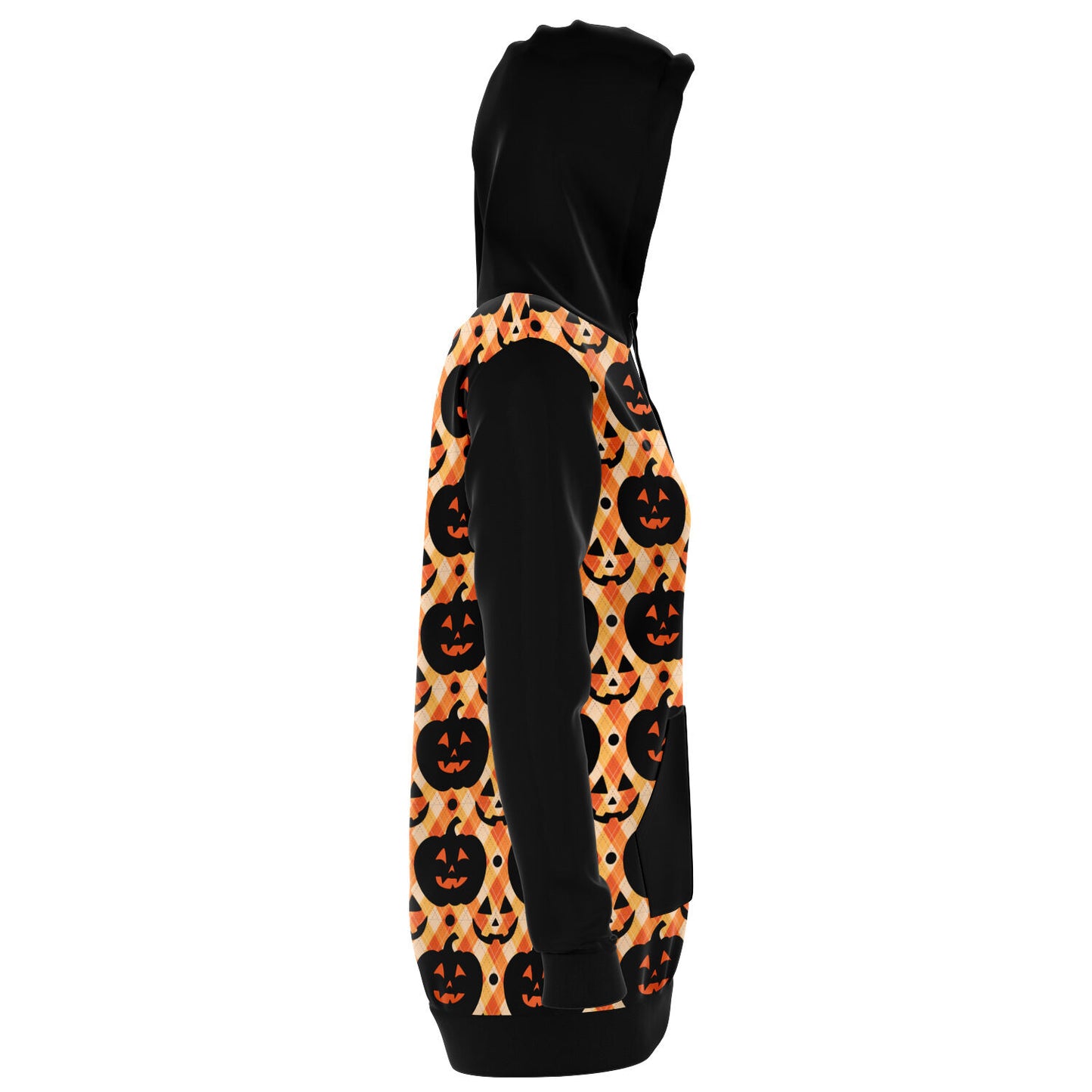 Retro Jack-O-Lantern Long Hoodie