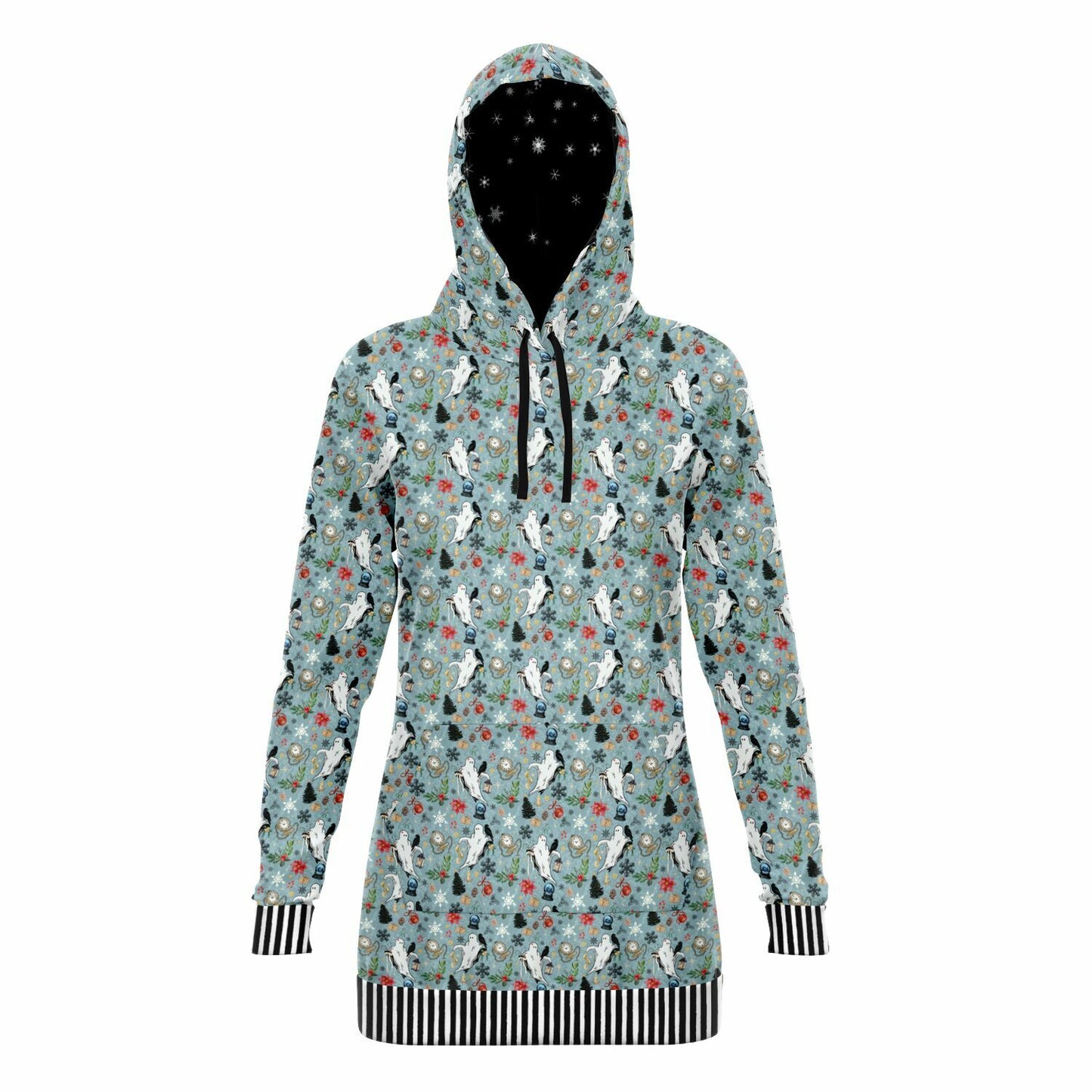Ghosts of Christmas Past Holiday Long Hoodie