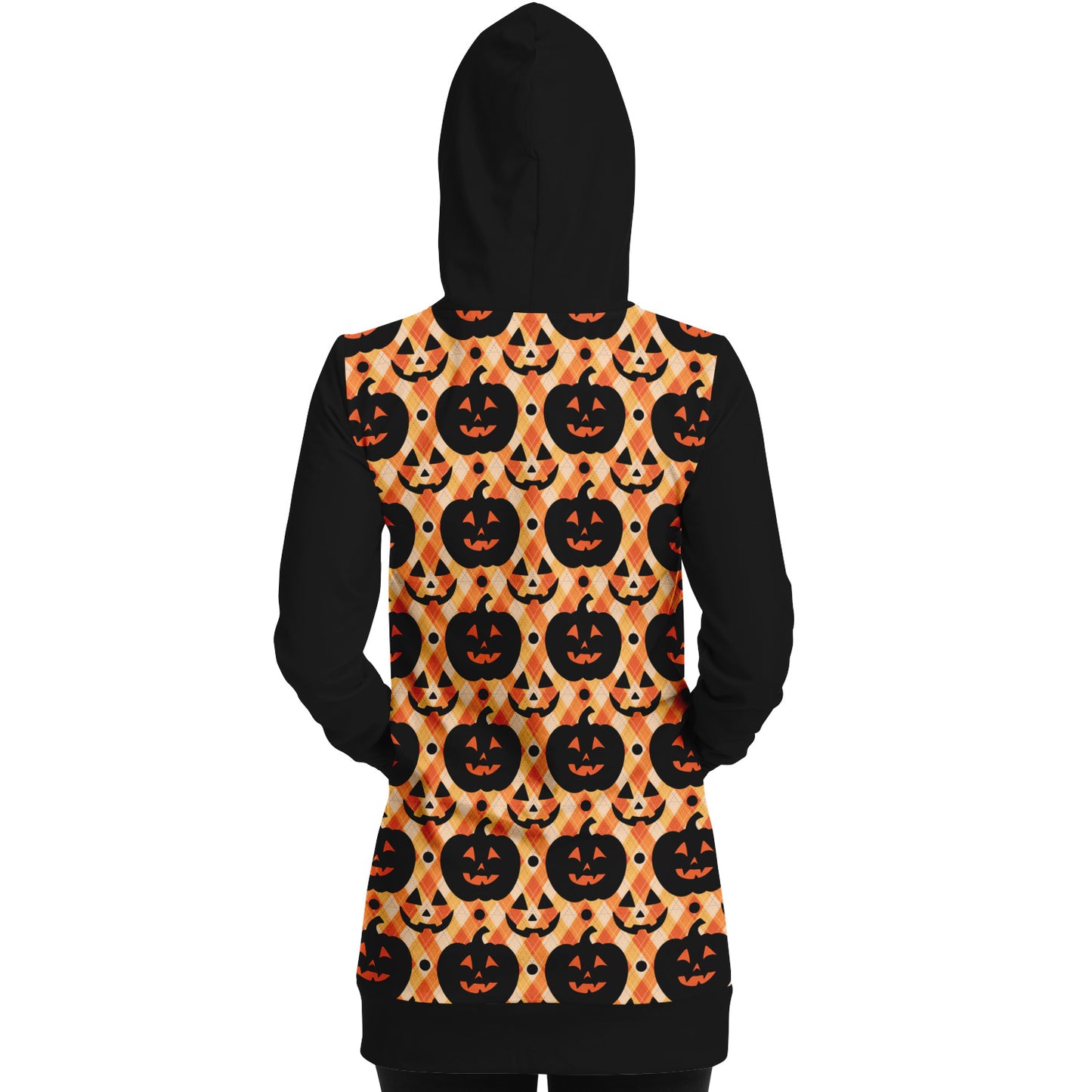Retro Jack-O-Lantern Long Hoodie