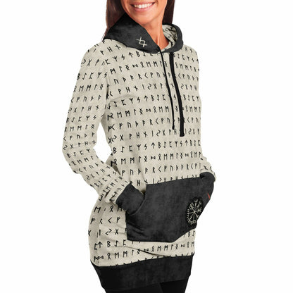 Norse Runes Long Style Hoodie
