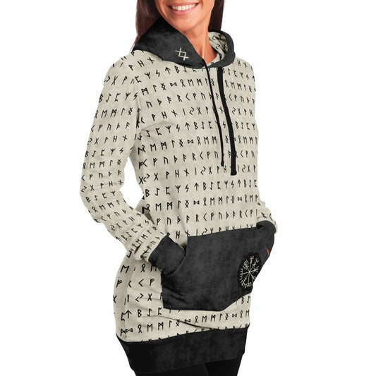 Norse Runes Long Style Hoodie