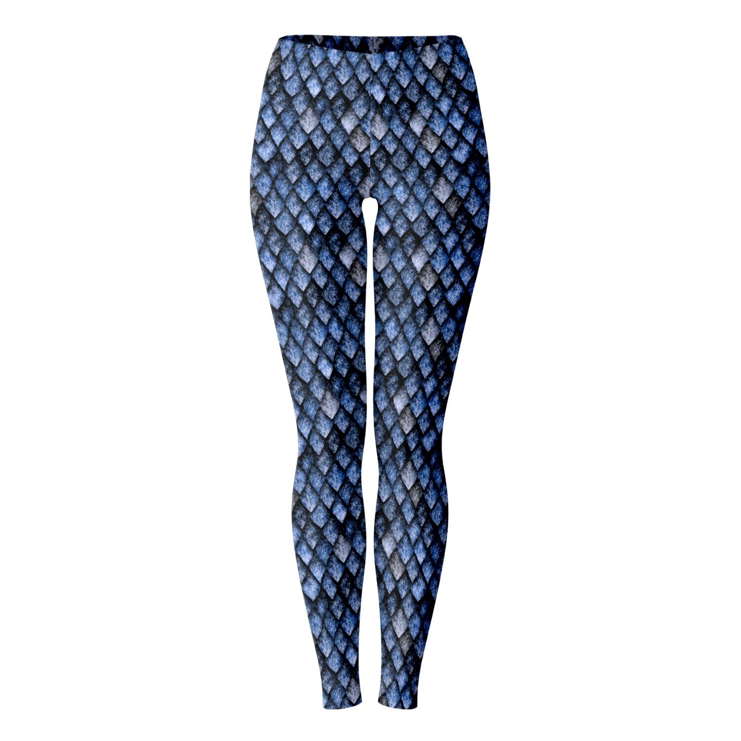 Dragon Scale Leggings - BLUE