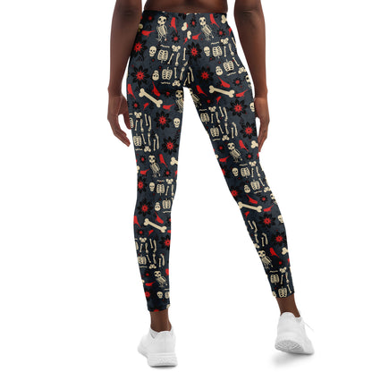 Flowers, Birds & Bones Leggings