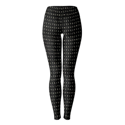 Norse Runes Leggings - SMOKE