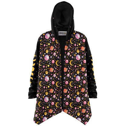 Hooded Fleece Cloak - COSMIC VIBES