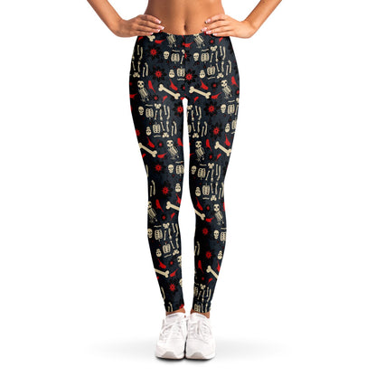 Flowers, Birds & Bones Leggings