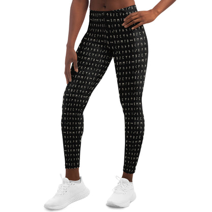 Norse Runes Leggings - SMOKE