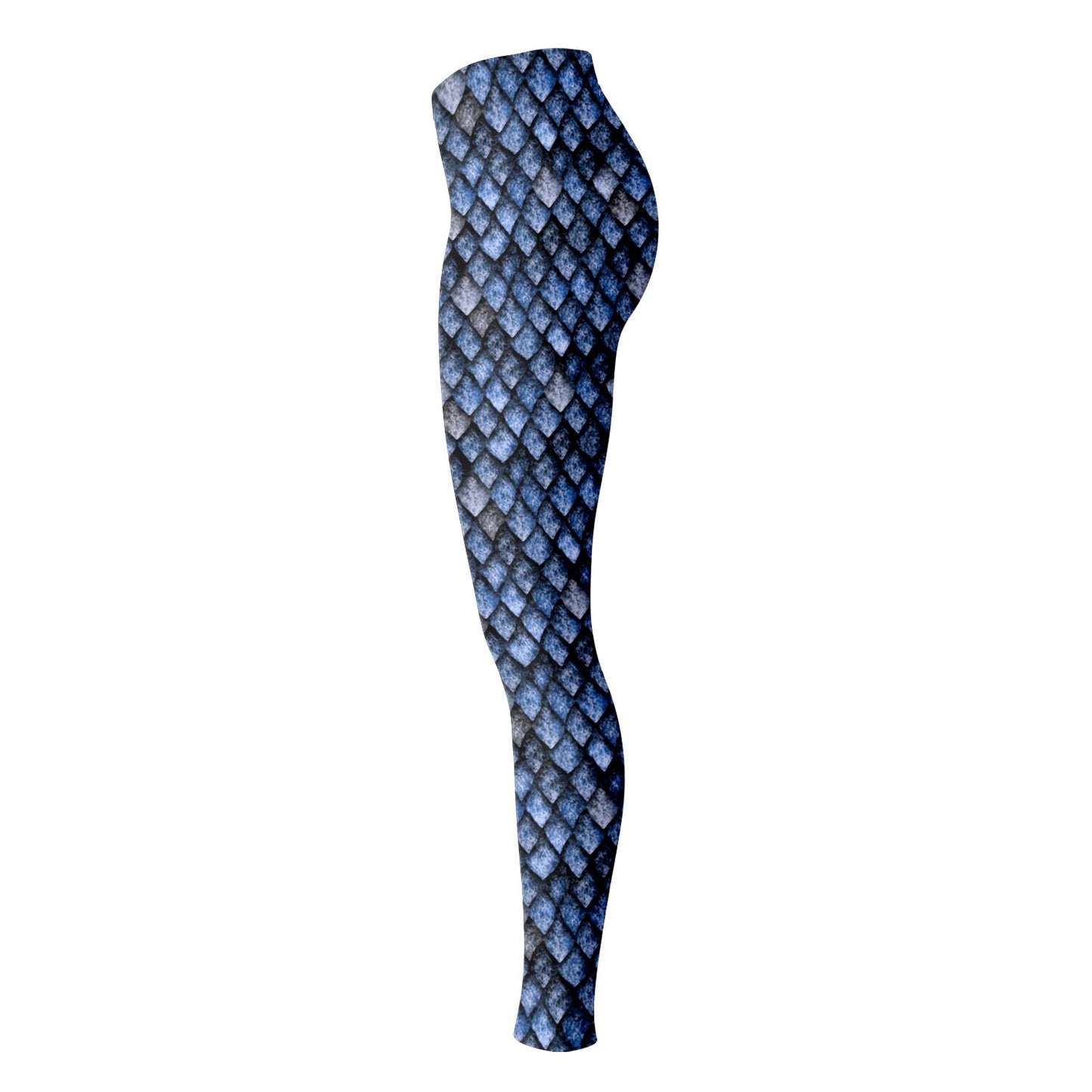 Dragon Scale Leggings - BLUE