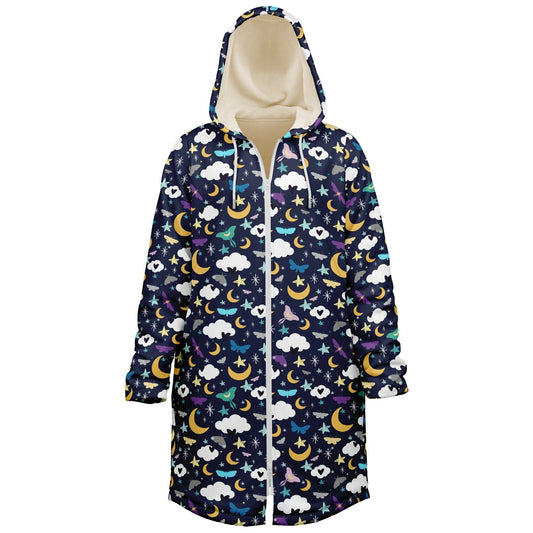 Hooded Fleece Zipper Cloak - MOTHS & MOONS