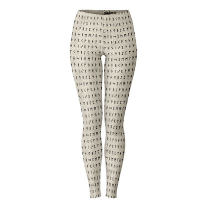 Norse Runes Leggings - BONE