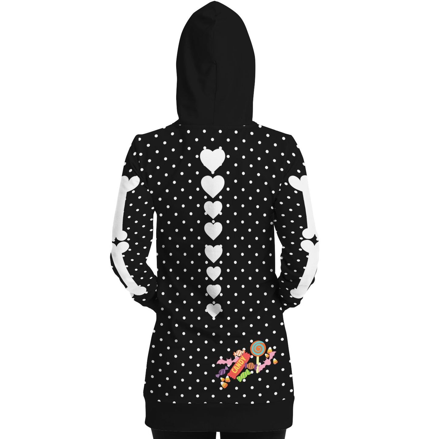 I ♥ Candy Skeleton Long Hoodie