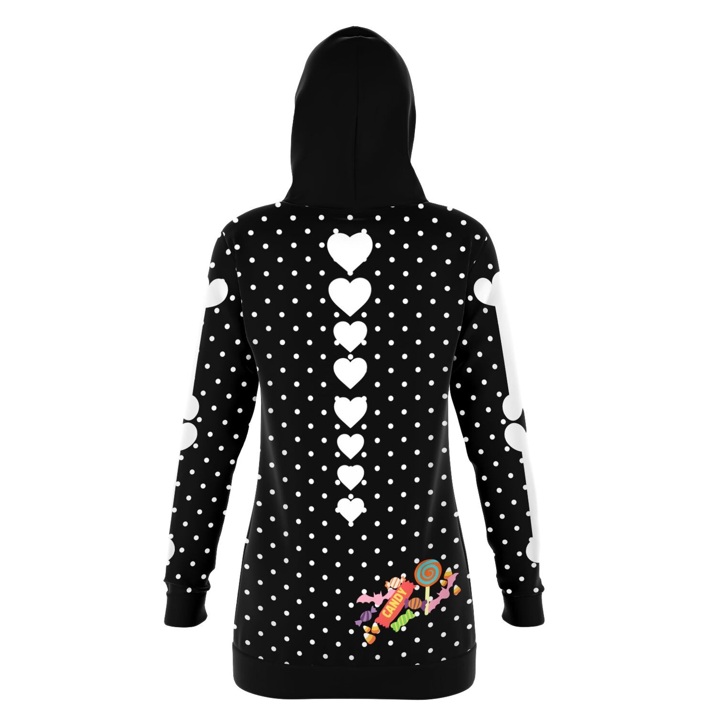 I ♥ Candy Skeleton Long Hoodie