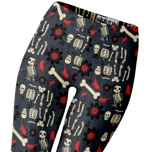 Flowers, Birds & Bones Leggings