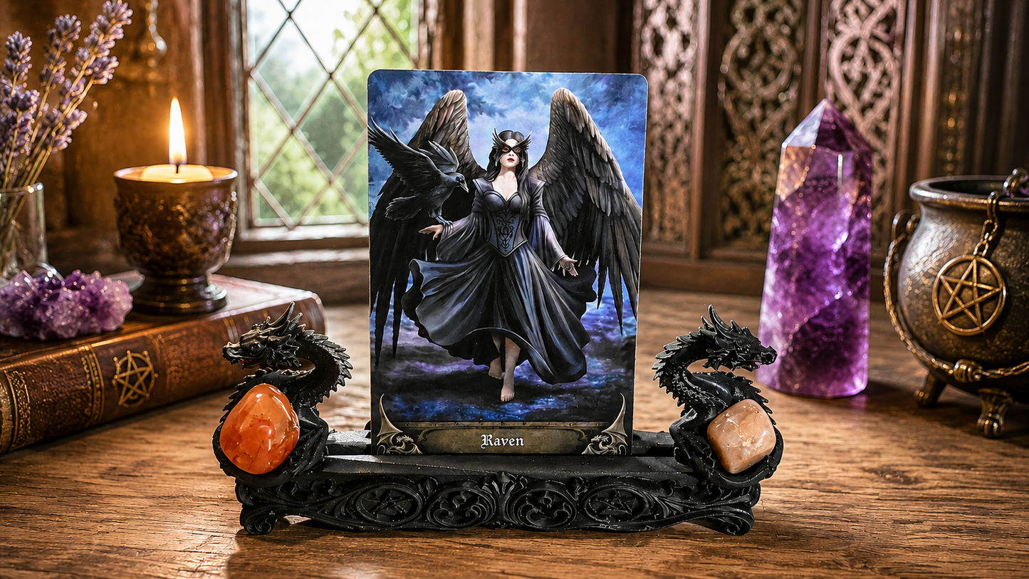 Double Dragon Tarot Card Holder