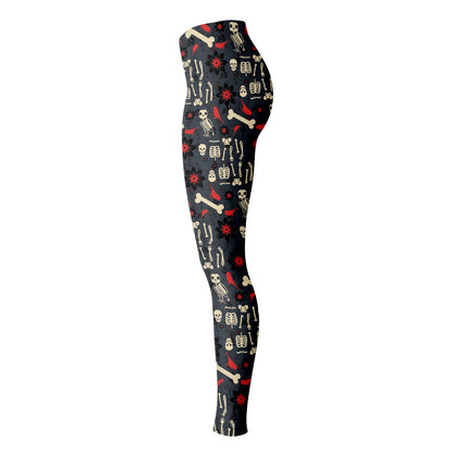Flowers, Birds & Bones Leggings