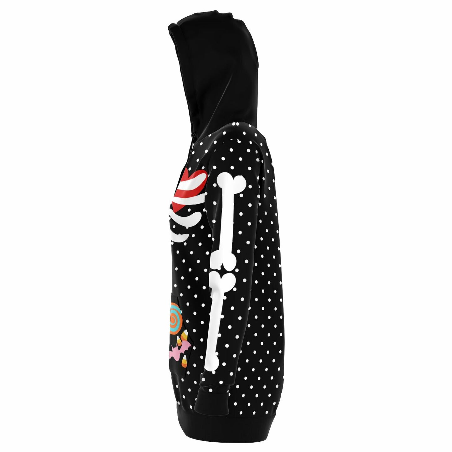 I ♥ Candy Skeleton Long Hoodie