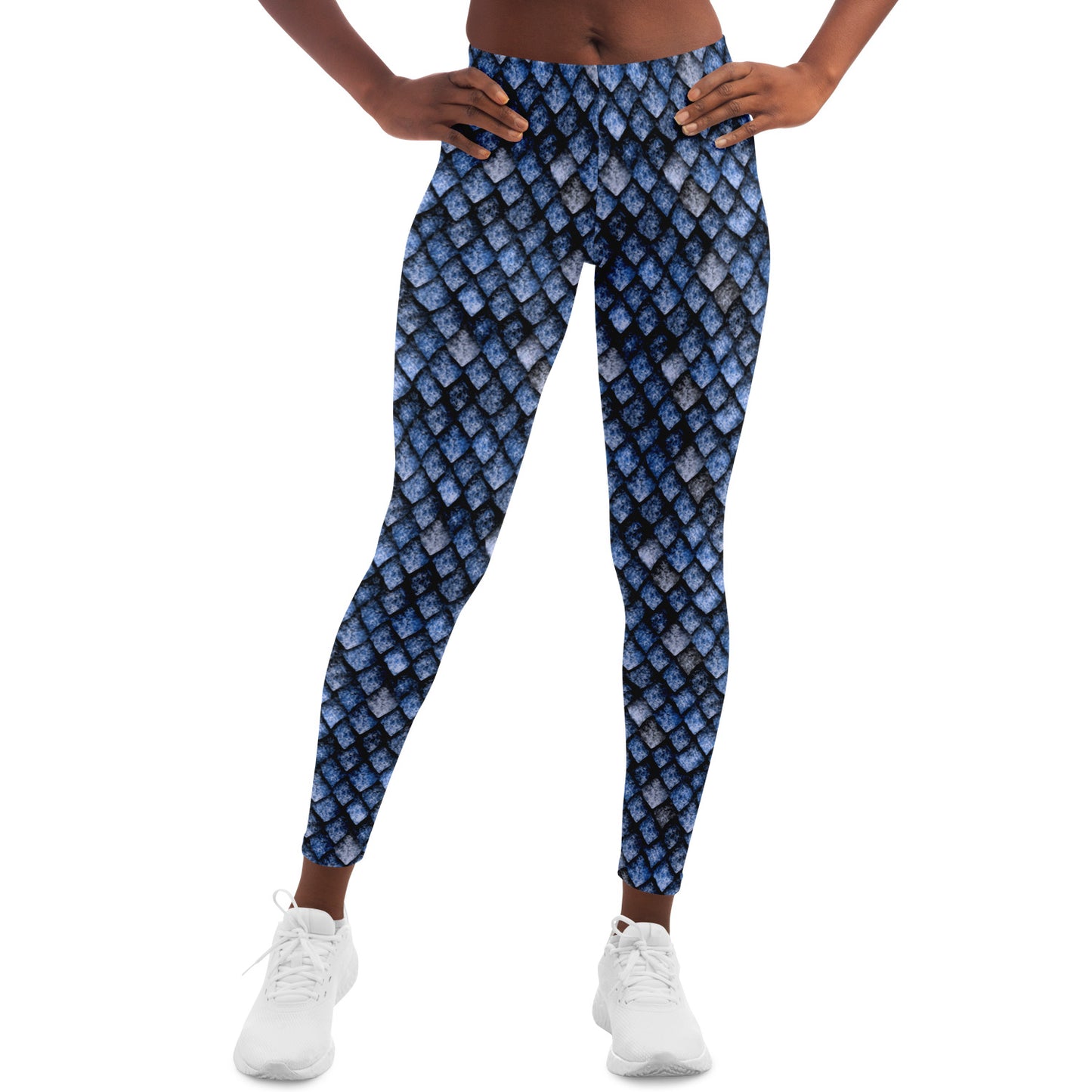 Dragon Scale Leggings - BLUE