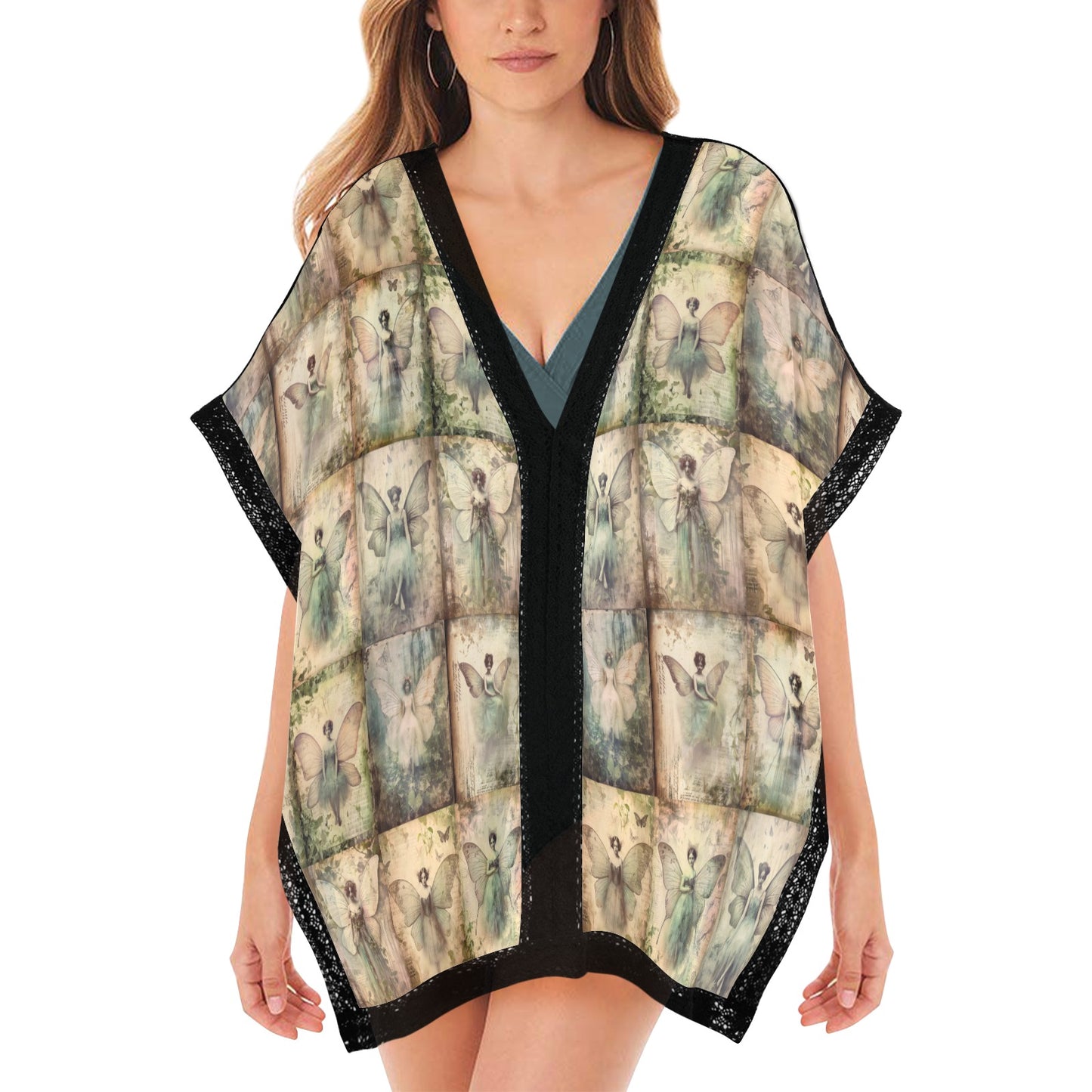 Vintage Fairy Photos Tunic Top